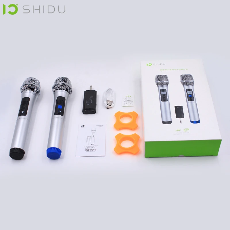 Discurso com Plugue de 6.5mm Amplificador de Voz para o Discurso Microfone sem Fio Shidu Handheld Uhf Dinâmico Omnidirecional Portátil Amplificador de Voz para o Receptor U20 - Image 5
