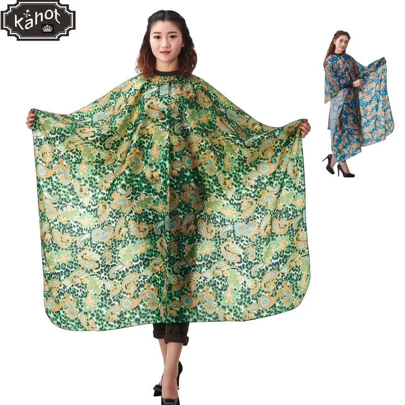 

Salon Professional Hair Styling Cape,Adult Hair Cutting Coloring Styling Waterproof Hairdresser Colorful Leopard Print Wai Cloth