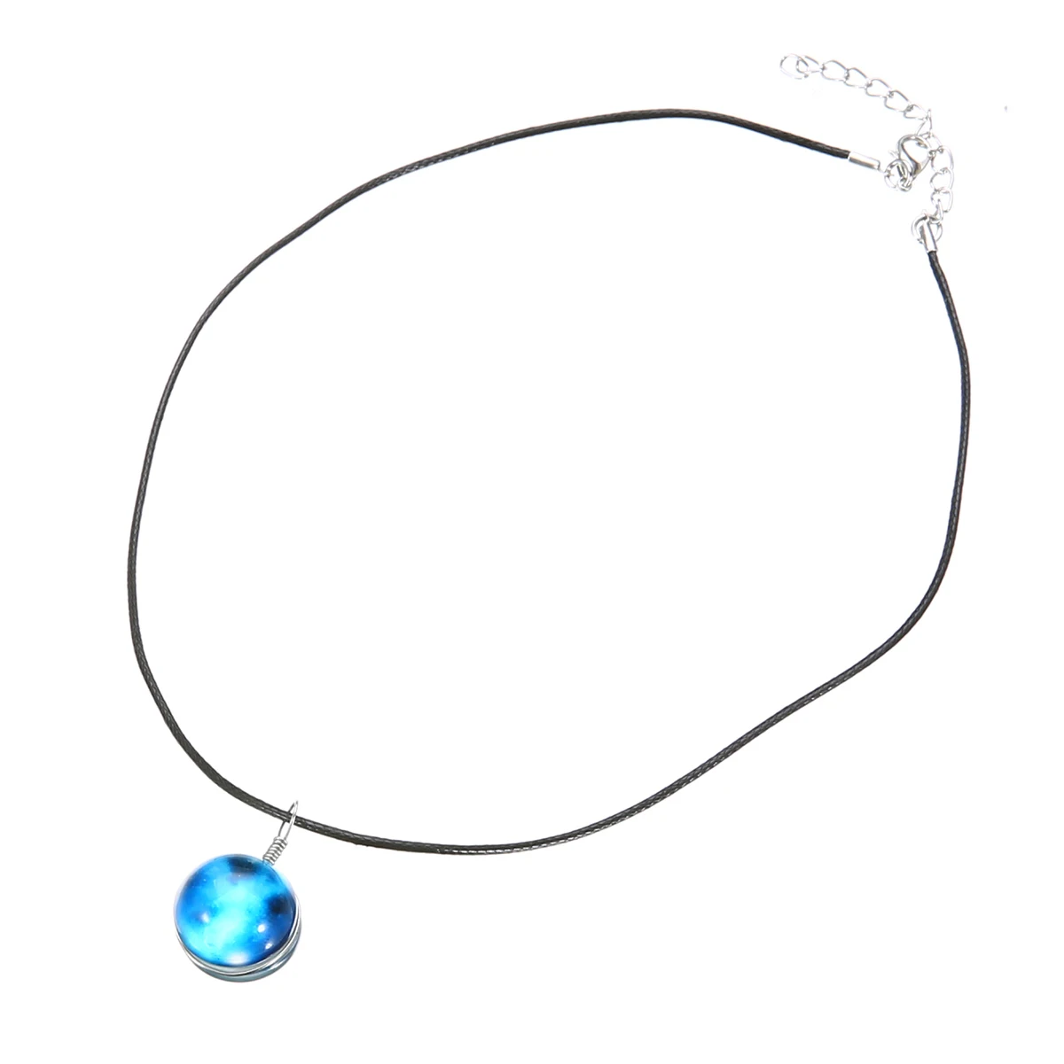 10Style Unisex Dreamy Glass Ball Necklace Shellhard Nebula Space Star Universe Galaxy Pattern Pendant Necklace Femme Jewelry
