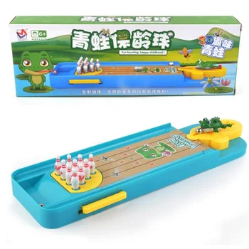 

Mini Frog Bowling Table Desktop Game Children's Educational Toy Launcher Vibrating Parent-child Interactive Toys