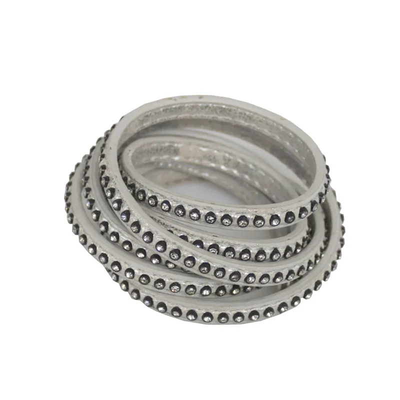 Fashion Jewelry 1M Rivet Leather Jewelry Finding For 7*3mm DIY