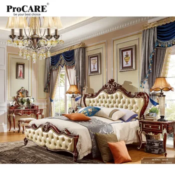 

Luxury quality European American style furniture serial bed for house bedroom set cama