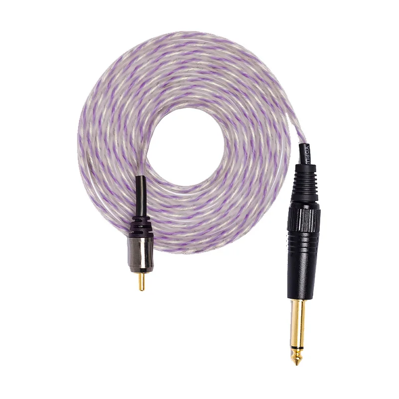 

Premium Soft Silicone 2m RCA Cable Clip Cord for Tattoo Machine Flexible MH88