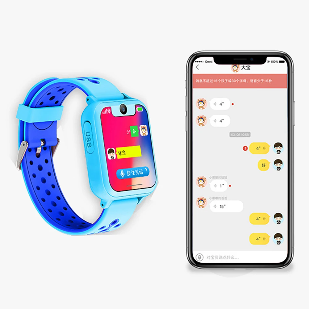  Anti Verloren Smart Watch LBS mit GPS GSM Locator Touchscreen Tracker SOS LED Taschenlampe Baby Uhr