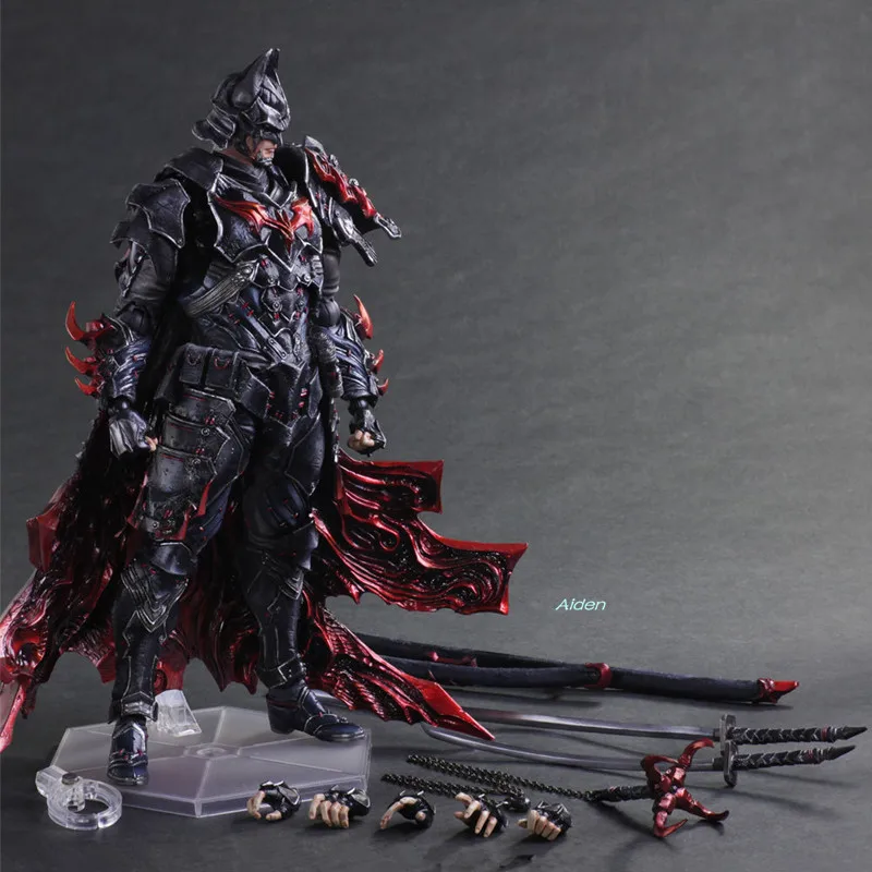 

11" Bushido Batman Batman PLAY ARTS Movability PVC Action Figure Collectible Model Toy BOX 27CM L237