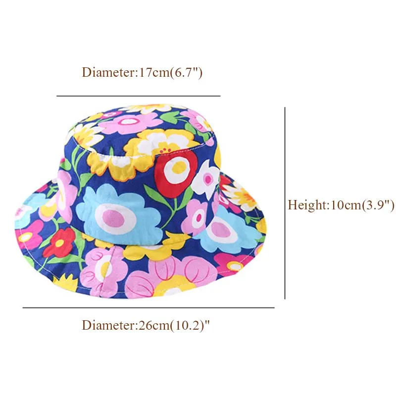 Flower Girl Baby Summer Sun Hat Infant Kids Cotton Bucket Cap with Chinstrap Stay On Head Breathable Sun Protect Cute Basin Hat6