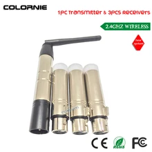 DHL Лидер продаж 2.4 г Беспроводной DMX512 Контроллер DMX Dfi DJ Беспроводной системы 3 шт. приемник и 1 шт. передатчик