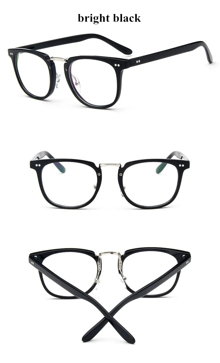 Винтажные декоративные оптические очки в оправе при близорукости, круглые металлические мужские и женские очки унисекс, очки для глаз oculos de grau
