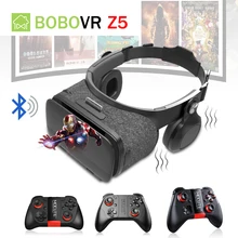 BOBOVR Z5 VR Bluetooth Headset Glasses Vibrator Head Mount Virtual Reality Box Headphone With Mocute 050 054 056 Remote Controll
