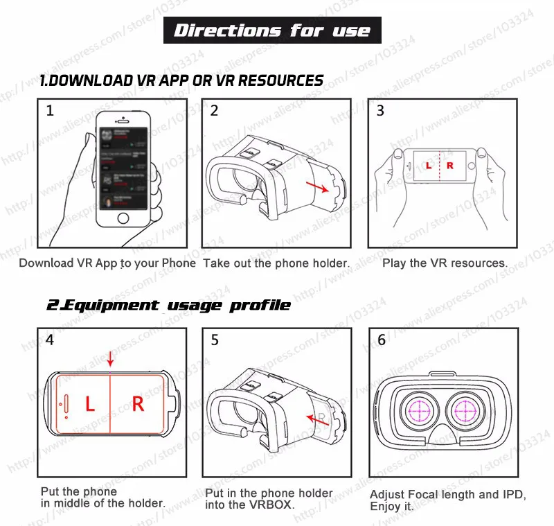 VR BOX glasses
