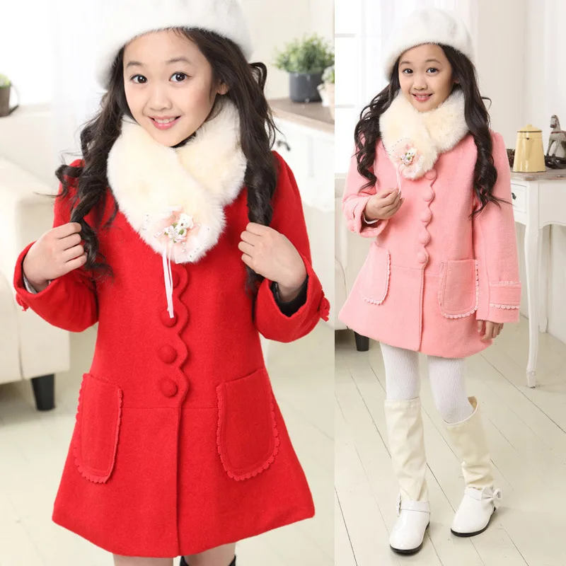 big girls wool coat