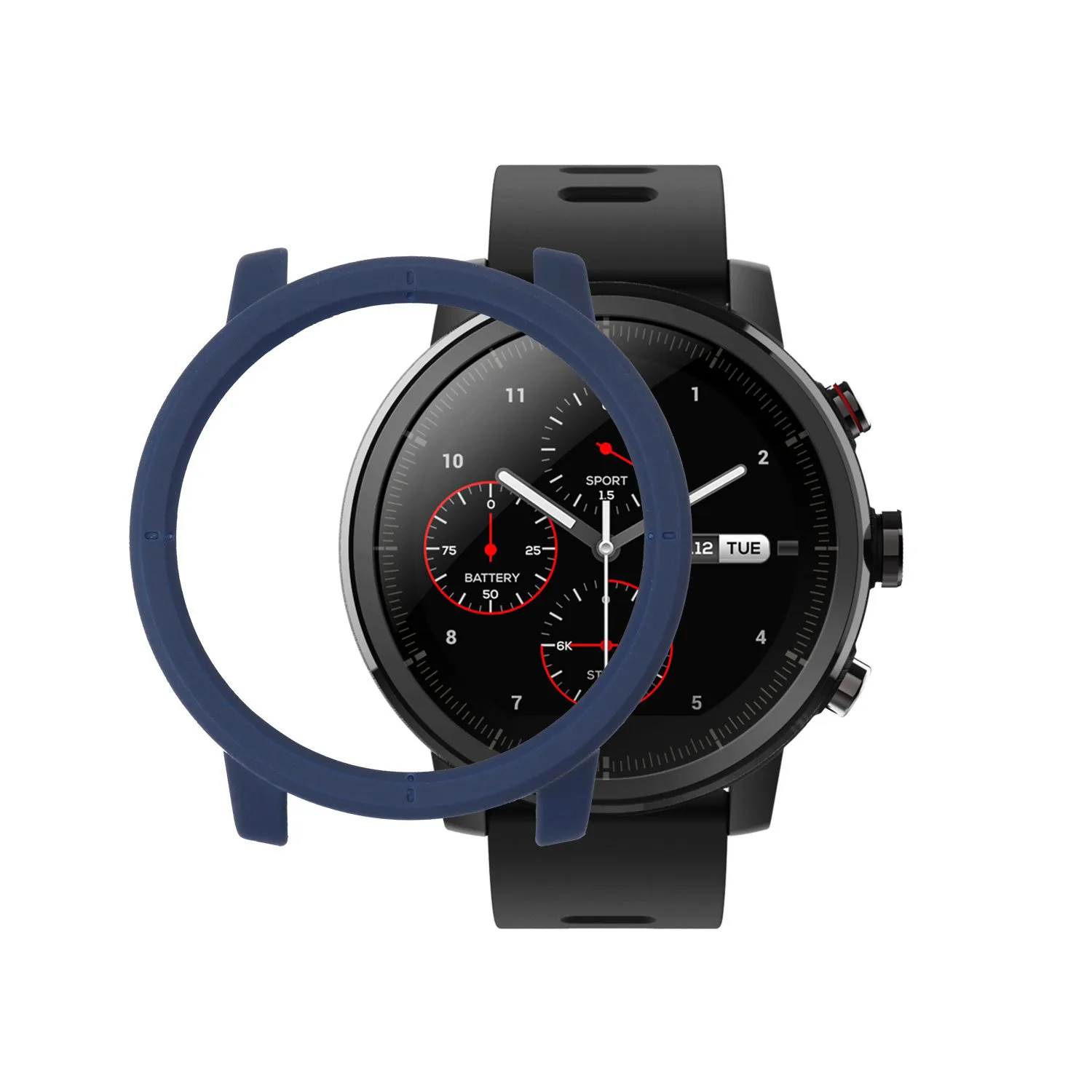 Синий Ультратонкий Жесткий чехол для защиты от царапин для Amazfit Stratos - Цвет: Синий