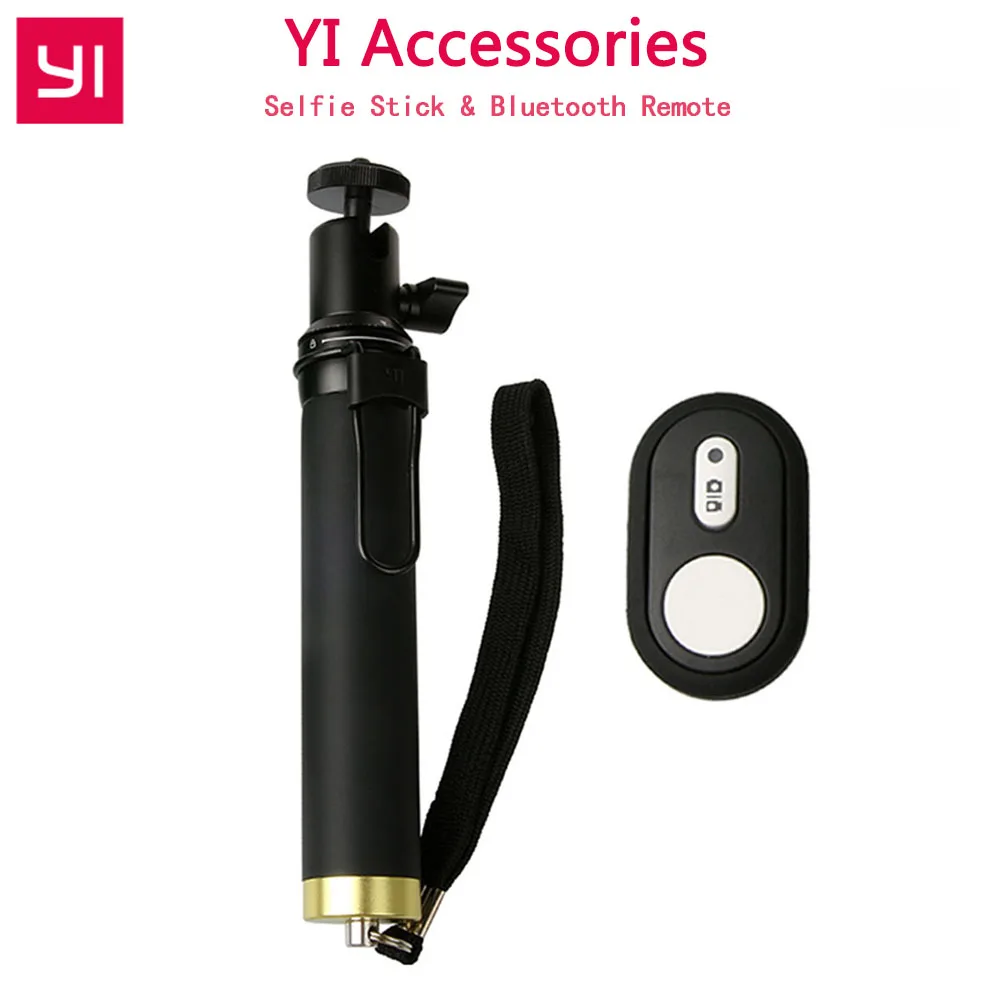 

Original YI Monopod SelfieStick Build-in Wifi & Bluetooth Remote & Wrist Strap For Xiaomi YI 4K Action Camera & YI Sports Camera