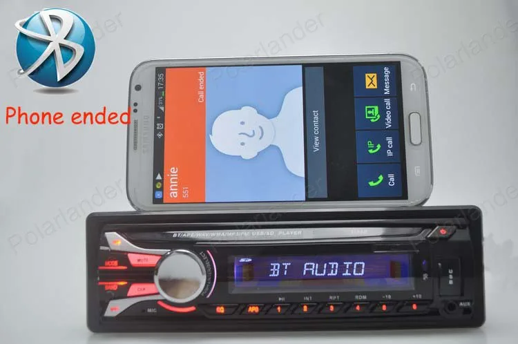 Автомагнитолы MP3 bluetooth Авто Авторадио аудио FM Функция Bluetooth Съемная передняя панель Авторадио 1 din