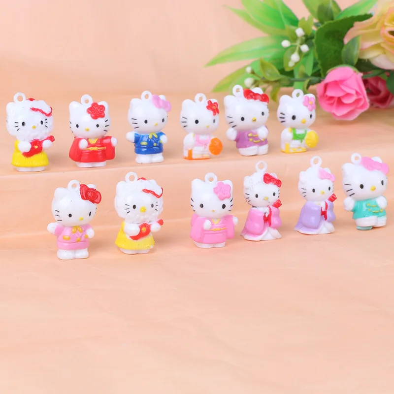 

12 pcs/lot Pet Set Vinyl Dolls Hello Kitty Sets Action Figures Plastic PVC Birthday Christmas Toy for Children Kids Home Decor
