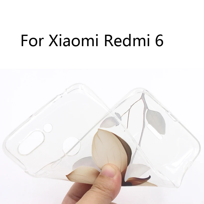Чехол для xiaomi redmi 6 чехол 5 45 дюйма мягкий силиконовый защитный чехлы телефонов redmi6