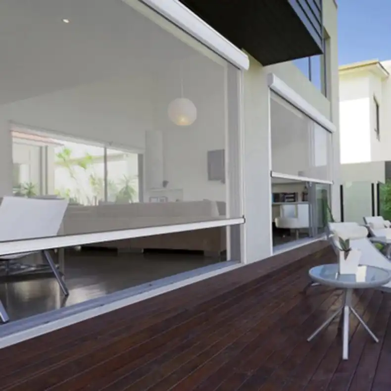 Detail Feedback Questions About Manual Wind Curtain Blinds Outside Detail Feedback Questions About Manual Wind Curtain Blinds Outside Balcony Border Track Custom Shade Sunshade Windproof Blackout Roller Blind On