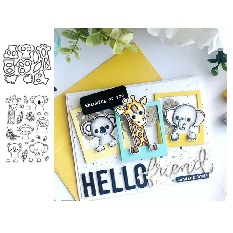 

Animals Metal Cutting Dies Stamps Stencil for DIY Scrapbooking Photo Album Embossing Decorative Craft Die