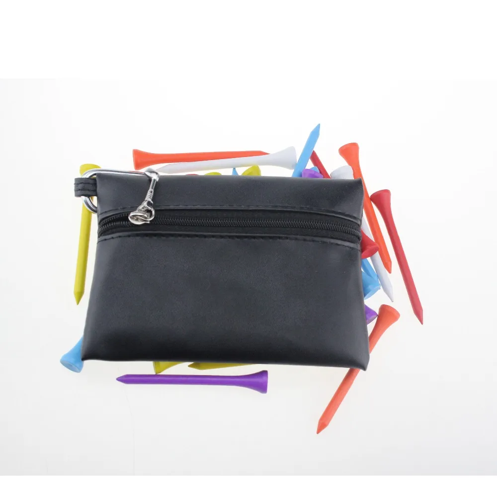 Kofull Golf Tee Bag 9*13cm PU Golf Wooden Tees bag Golf Tees Pouch