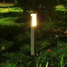 2 шт./партия квадратный светодиодный столб столбик лампа вилла сад стоящий светильник светодиодный современный водонепроницаемый открытый пост газон светильник светодиодный