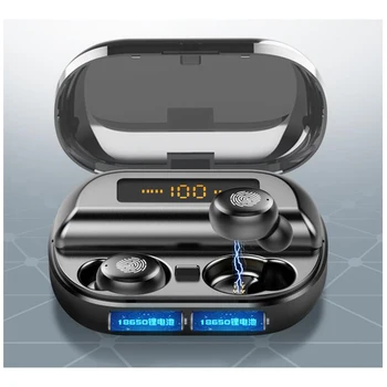 

LEORY IPX7 TWS Bluetooth 5.0 Earphone Dual Ear In Ear Earbuds with Mic Handfree Sports Stereo Earphones 2400mah Long Hour Play