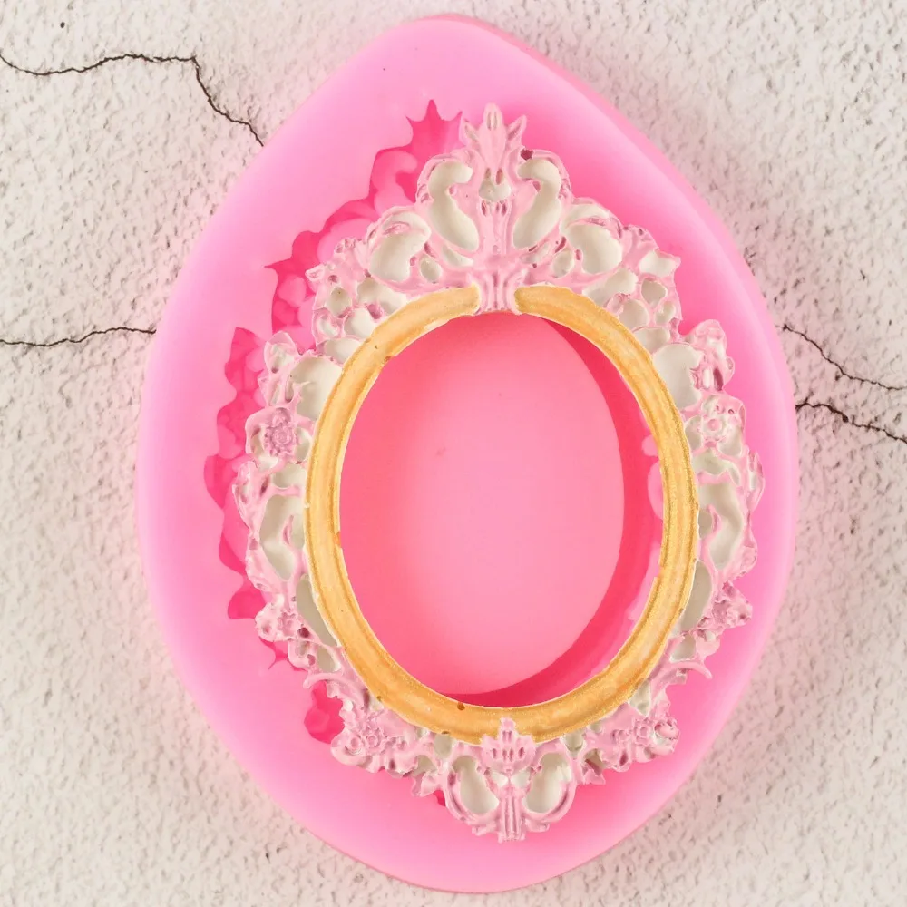 

Retro Fashion Frame Shape For Cake Decorating Tools Chocolate Mold For The Kitchen Baking DIY Fondant Silicone Mold