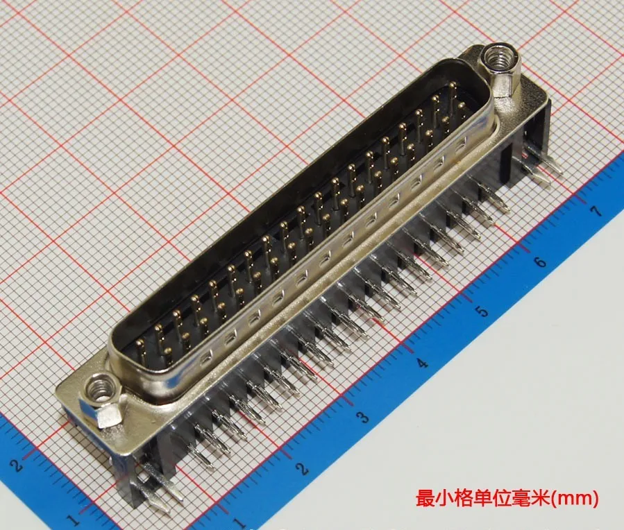 

serial port DB37 connector with fork Male connector Welding type 6pcs/lot