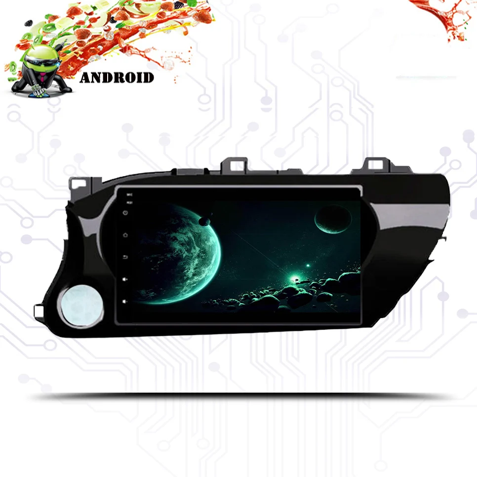 Clearance Octa Core Android 9.0 RAM 4GB Car radio Multimedia gps nav 3/4G Lte wifi Aux SD tape recorder For Toyota Hilux 2016-2018 Stereo 2