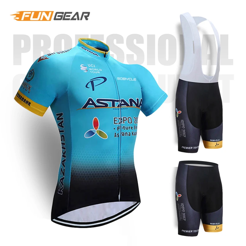 Ropa de Ciclismo para hombre, Ropa de bicicleta de verano, Ropa de bicicleta Anti-UV transpirable, conjuntos de Jersey de Ciclismo de manga corta