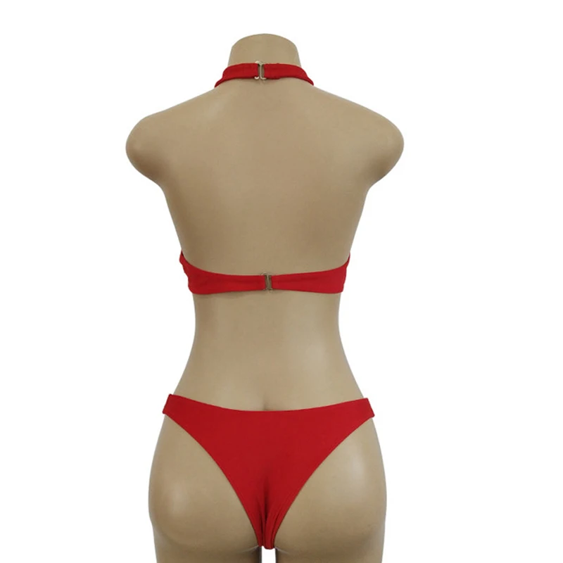 Bikinis Women 2018 New Bandage Swimsuit Sexy Push Up Hollow Out Swimwear Low Waist Bathing Suit Thong Bikini Plus Size XXL7