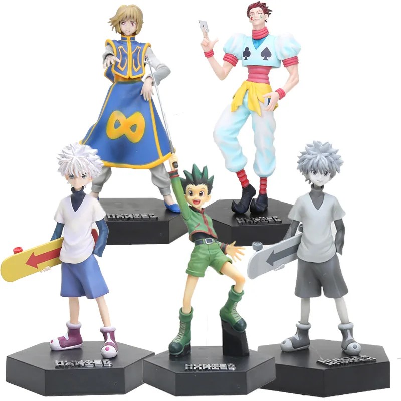 20 см аниме Hunter X Gon Freecss Killua Zoldyck Kurapika Hisoka фигурка ПВХ фигурки модели