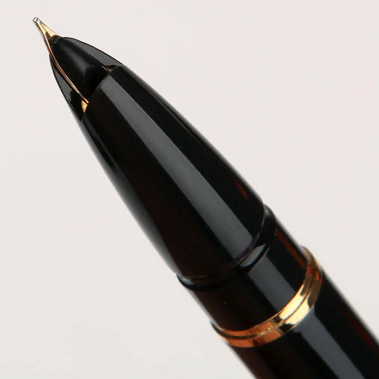 Герой 1179 Роскошные 10 к золотой перьевая ручка 0,5 мм Высокое качество Бизнес подарочные ручки с оригинальной подарочной чехол канцелярские принадлежности