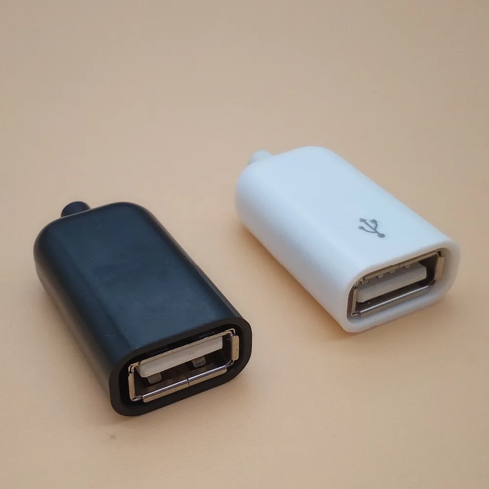 4 комплекта DIY USB 3 в 1 разъем типа A женский сварочный разъем Разъем адаптер Черный Белый