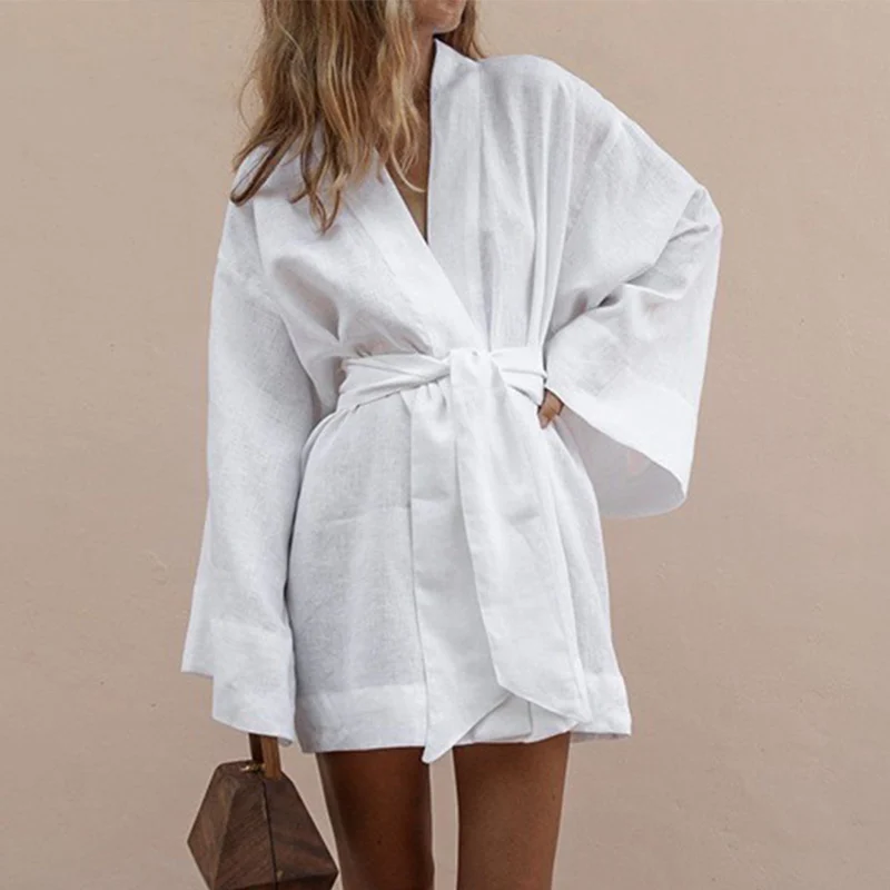 linen kimono dress