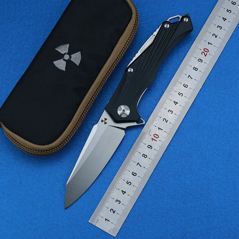 Складной нож LEMIFSHE JK3287GB D2 со стальным лезвием G10 + стальная ручка для охоты на