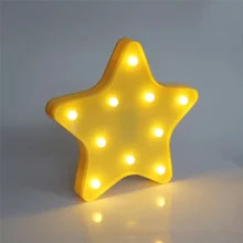 4 Style Starfish Shaped LED Night Light Table Desk Light Lamps Indoor Kids Room Bedroom Home Wedding Decoration Wall Lamp