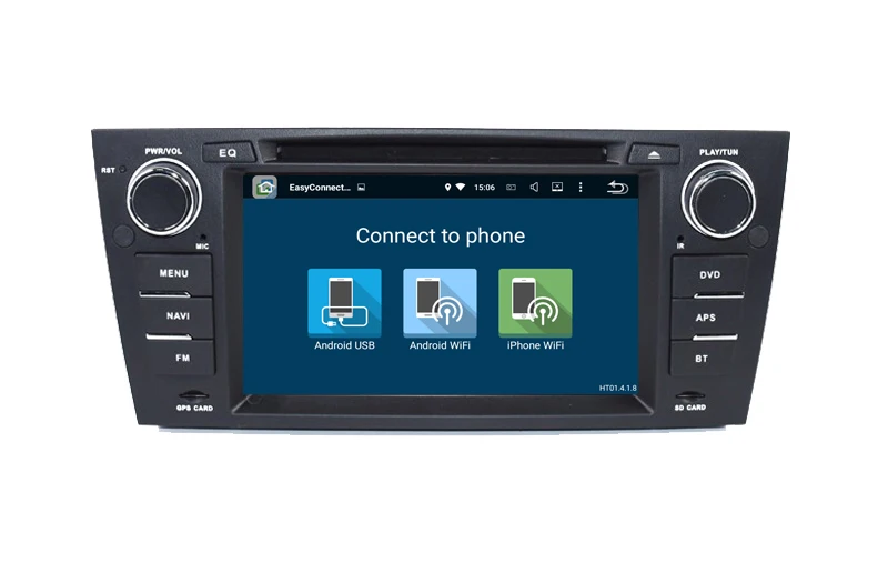 Discount Android 7.1 Car GPS DVD Navi for BMW E90 E91 E92 With Bluetooth Wifi 4G USB SD Steering wheel Control stereo Free 8GB map 2