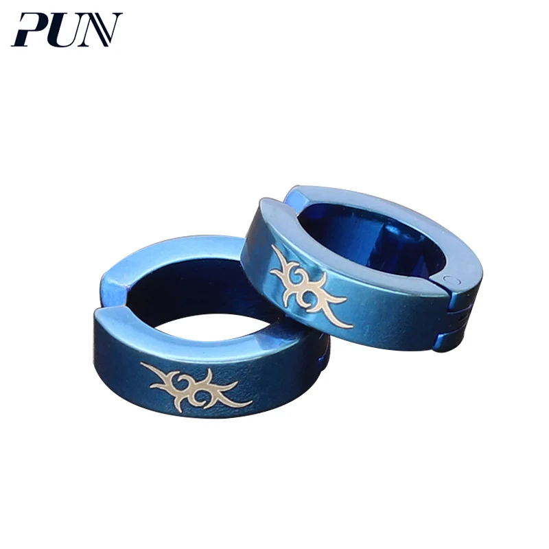 

PUN punk clip earrings titanium earring without hole cartilage clips ear cuff bts stainless steel non pierced earrings for men