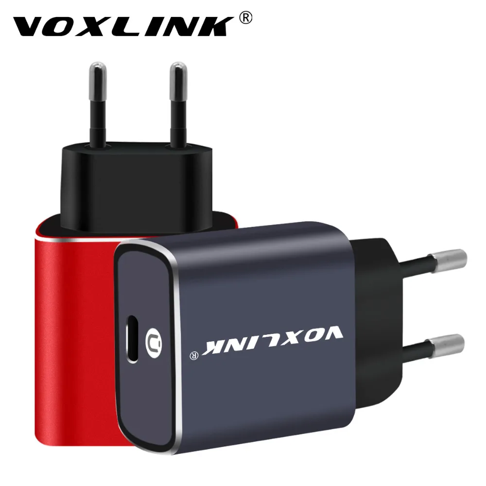 Быстрое usb type-c зарядное устройство, VOXLINK QC3.0 настенное/дорожное USB-C зарядное устройство с тип-c до 8pin кабель для iPhone X 8 8Plus samsung S8 S7 LG