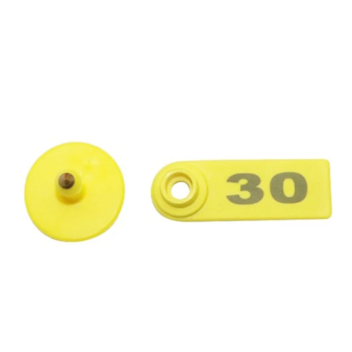 Цвет: желтый Овца цифровая бирка для ушей NO.01~ 30 животных опознавательная бирка для животноводства инструмент для кормления животных сельскохозяйственное оборудование 30 шт - Цвет: Цвет: желтый
