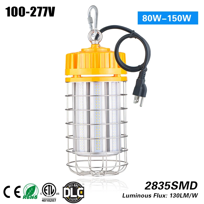 

80W Temporary Work Light Led High Bay Lights 5000K 10400 lumens