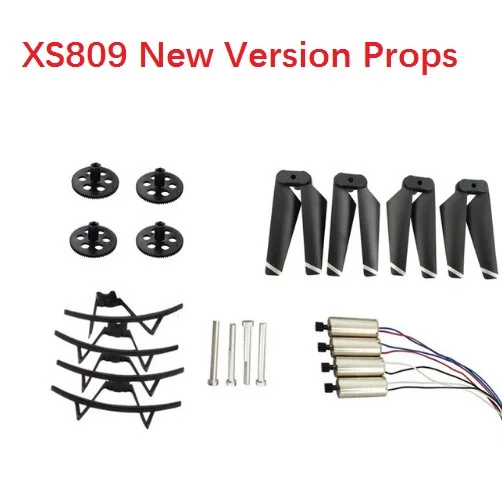 Запчасти для радиоуправляемого дрона VISUO XS809W XS809HW XS809 XS809S/XS809 серия радиоуправляемого квадрокоптера запасной шпиндель мотор-редуктор двигателя Пропеллер и т. Д