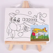 DIY Мини Доска печать детская картина-раскраска граффити маленькая доска для рисования ручной работы с пигментом+ ручка