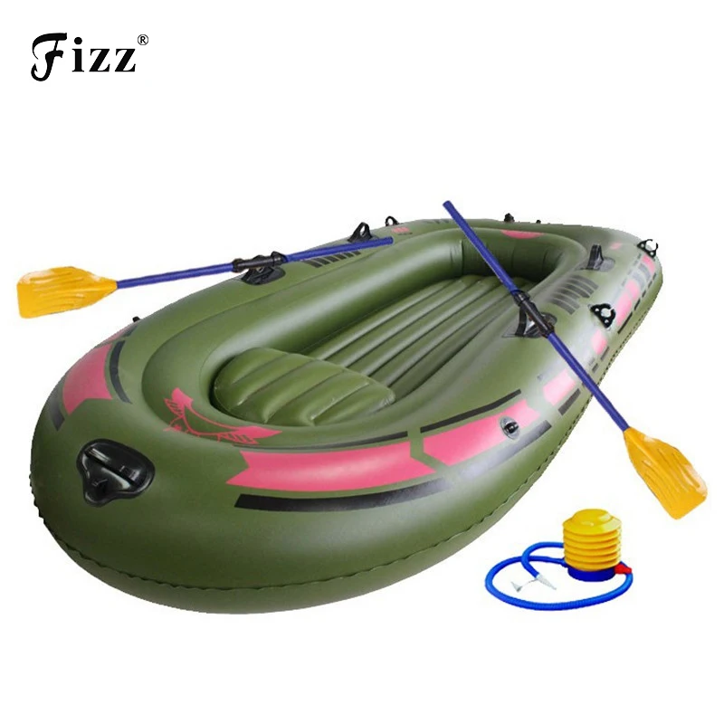 

High Quality Inflatable Fishing Boat 1 2 3 Person Thick PVC Rubber Fishing Boats with Patching Kit for Lake Pond Boat Fishing