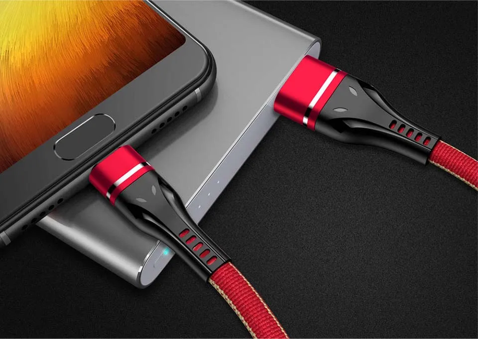 USB Type C Cable Fast Charger For Samsung S10 S9 A50 Mobile Phone Type-C USB Data Cord For Huawei P20 P30 Pro Type C USBC Cable