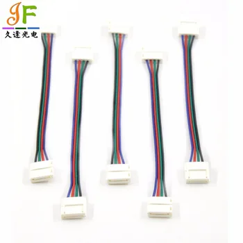 

200pcs New 4Pin 12mm double Colorful Connector / single end LED PCB led Connector Adapter for 5050 LED RGB Strip