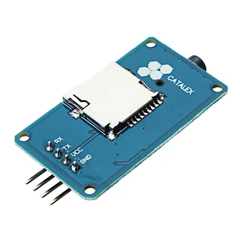 

LEROY For Arduino/AVR/ARM/PIC YX5300 TTL Voice Serial Port Control Module With TF Card Slot MP3/WAV Micro SD/SDHC Card