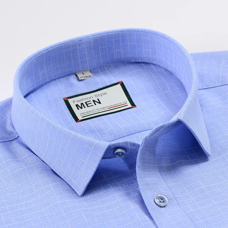 رجالي اللباس قميص الصيف رجالي قصيرة الأكمام العمل قمصان منقوشة عارضة قميص أزياء قميص رجالي سهلة الرعاية أكثر الألوان