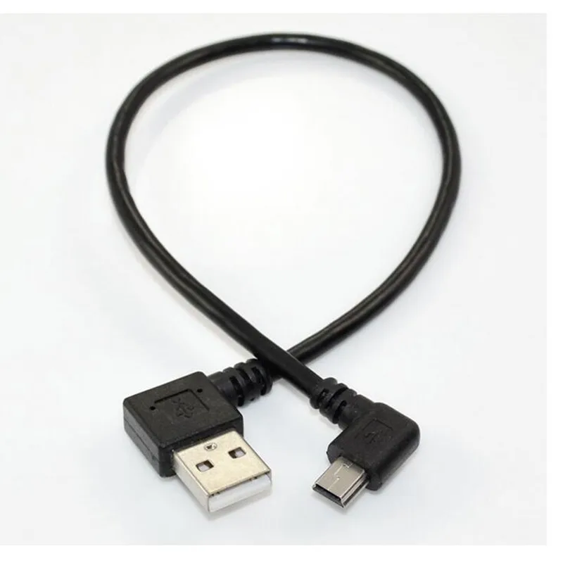 LBSC usb-разъёмы штепсельного и розеточного под прямым углом к Mini 5-контактный левый угол адаптер