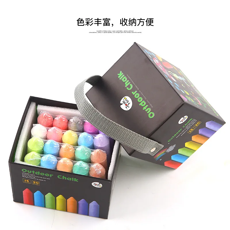 

20 Pcs/Lot Safe Dustless Marker Tizas Chalks Drawing Chalk For School Education High Quality Stationary Office Supplies